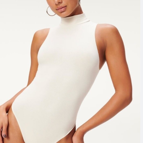 Good American Tops - GOOD AMERICAN HIGH NECK BODYSUIT